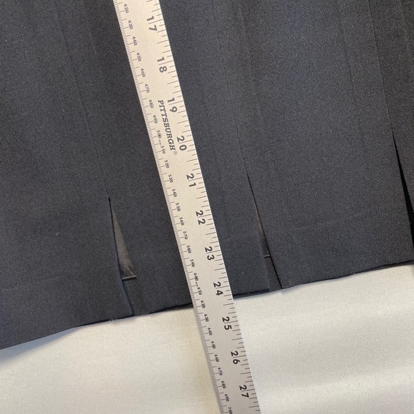 Dialoghi Women's Black Virgin Wool Pencil Skirt Made in Italy Size 44 (US 8 10) - Picture 5 of 7